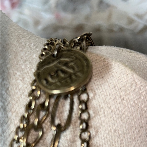 Jade & Jasper Gold Layered Necklace with Cascading Chains - Picture 6 of 8